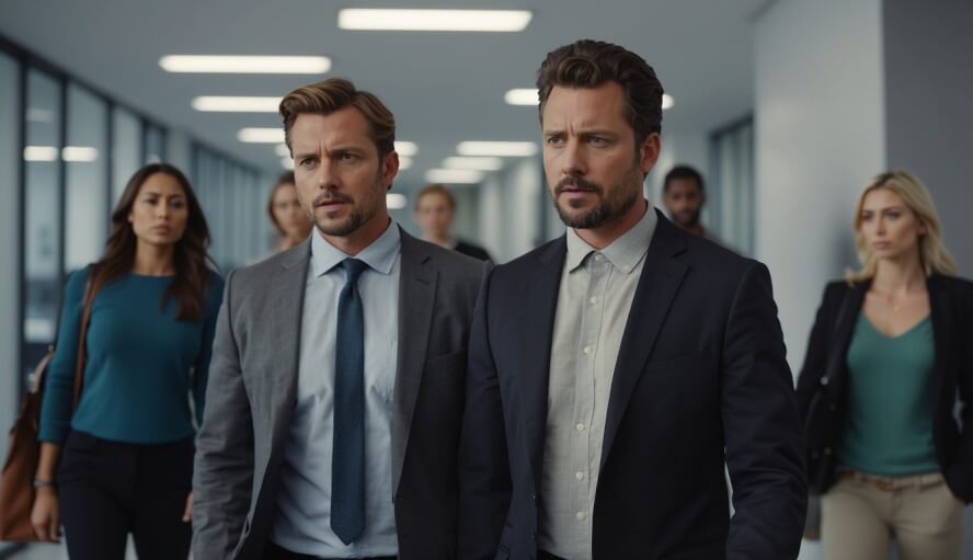 People steer clear of therapy. A group of individuals walking away from a therapist's office, looking hesitant and uncertain