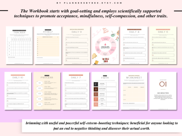 Self Care Checklist Selfcare Planner Graphics 39229984 4 580x435