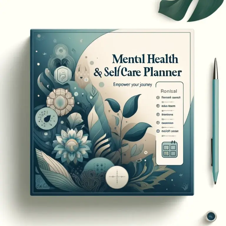 Mental Health Self Care Planner